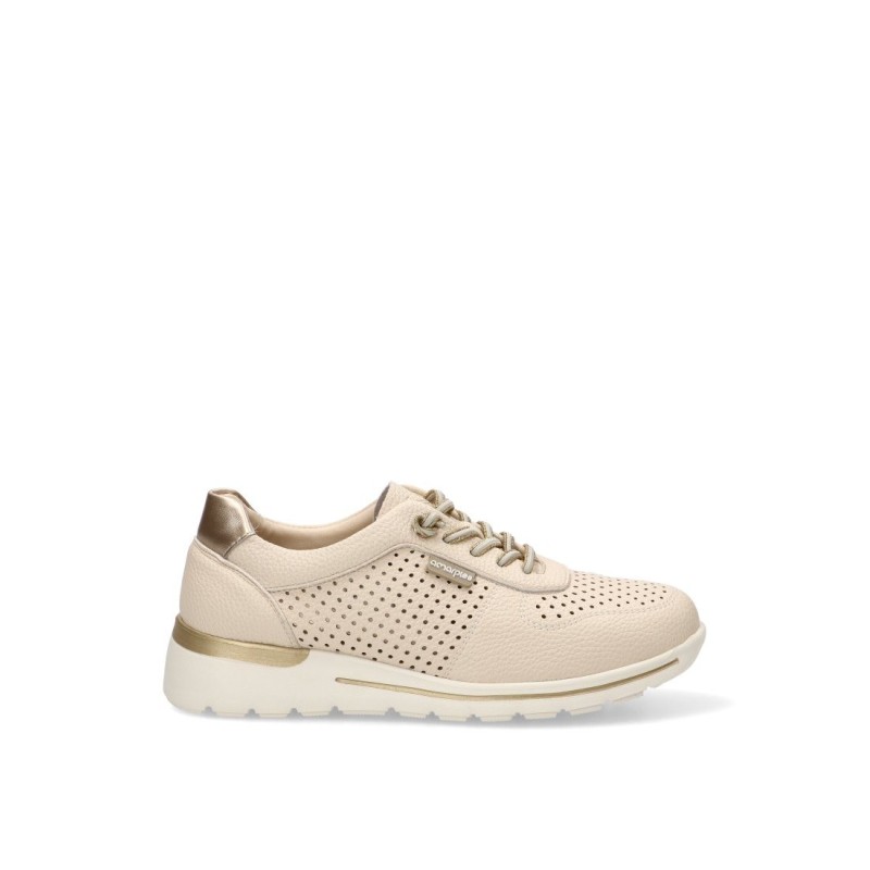 CASUAL PICADO CORDON ELASTICO BEIGE