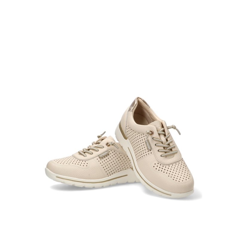 CASUAL PICADO CORDON ELASTICO BEIGE