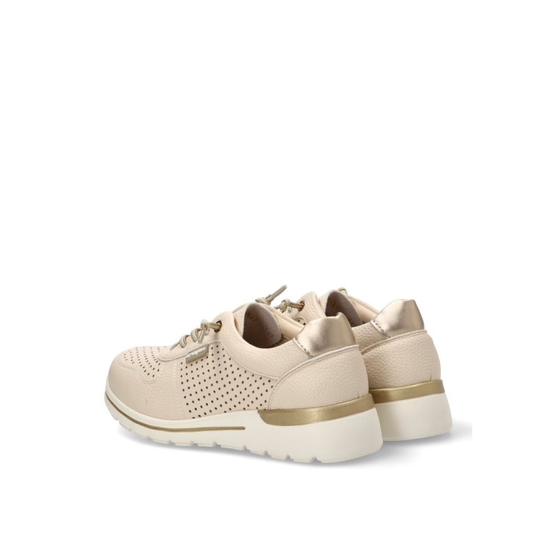 CASUAL PICADO CORDON ELASTICO BEIGE