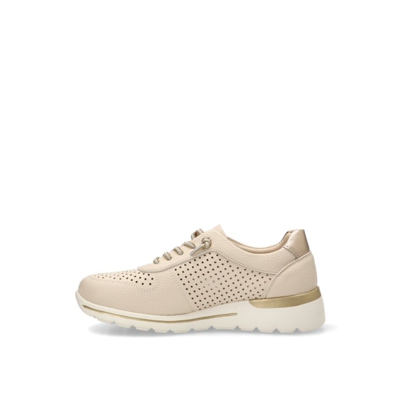 CASUAL PICADO CORDON ELASTICO BEIGE