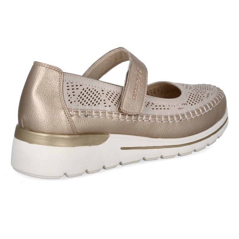 MERCEDITAS PICADO VELCRO PLATINO