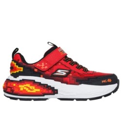 DEPORTIVO ELASTICO Y VELCRO RED BLACK