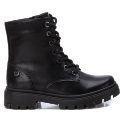 BOTIN MILITAR CORDON Y CREMALLERA NEGRO