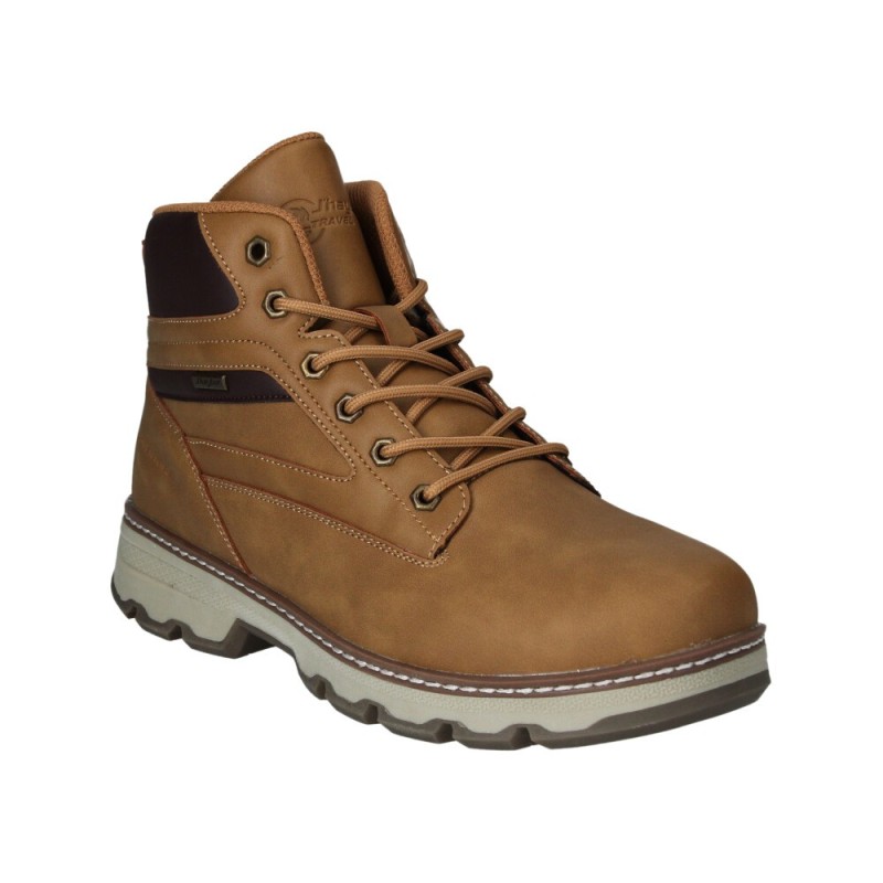 BOTIN CORDONES CAMEL