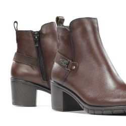 BOTIN APLIQUE TOBILLO CASTAÑO