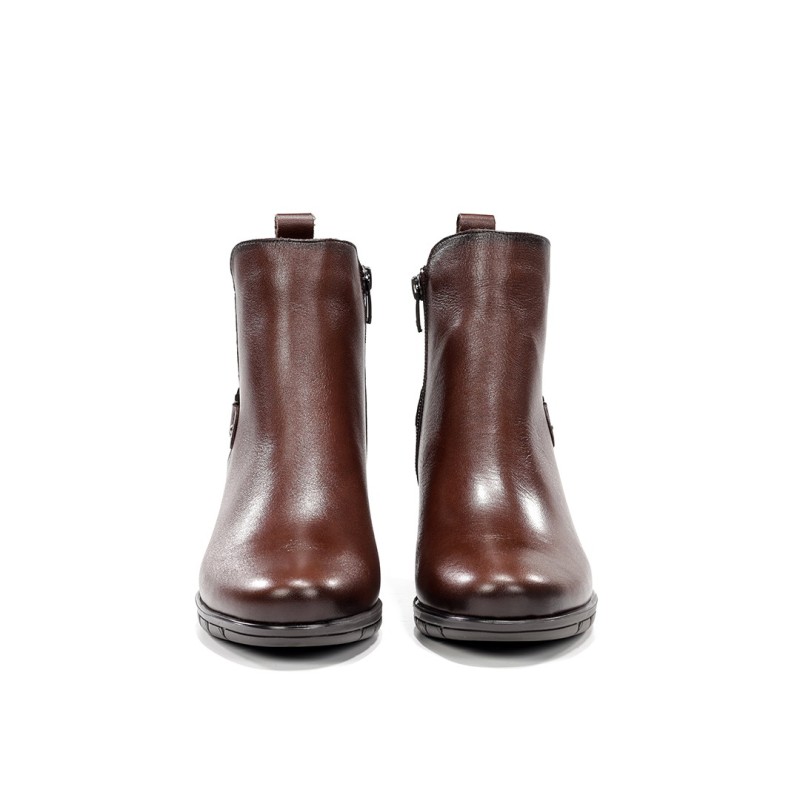 BOTIN APLIQUE TOBILLO CASTAÑO