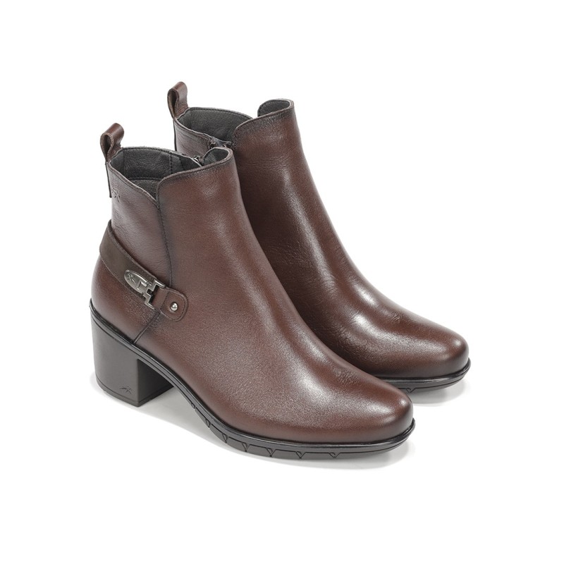 BOTIN APLIQUE TOBILLO CASTAÑO