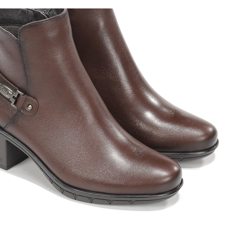 BOTIN APLIQUE TOBILLO CASTAÑO