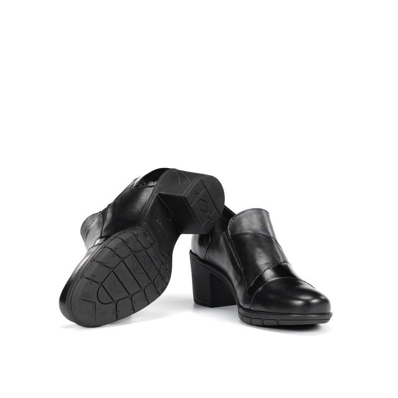 ZAPATO CREMALLERA LATERAL NEGRO+COM.4