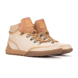 BOTIN CORDONES MARFIL