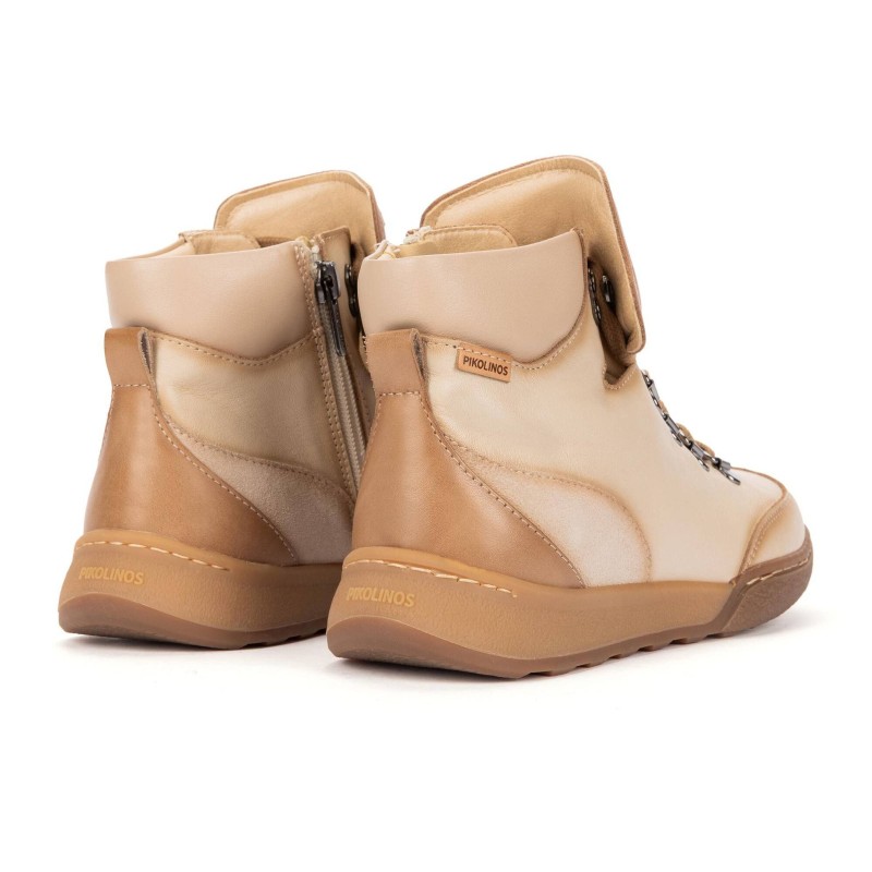 BOTIN CORDONES MARFIL