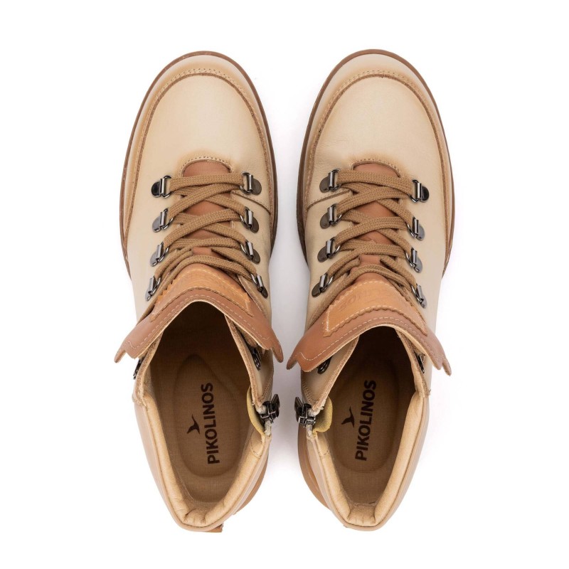 BOTIN CORDONES MARFIL