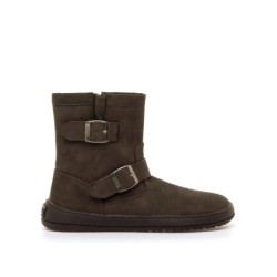 BOTIN DOS HEBILLAS BAREFOOT MOKA