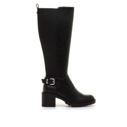 BOTA HEBILLA TOBILLO NEGRO