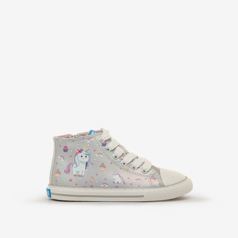 BOTA SNEAKERS PLATA
