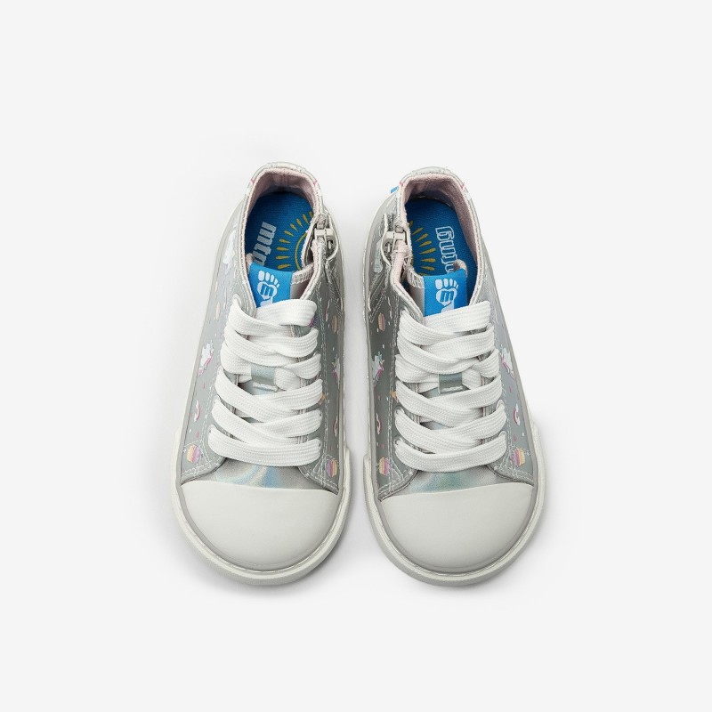 BOTA SNEAKERS PLATA
