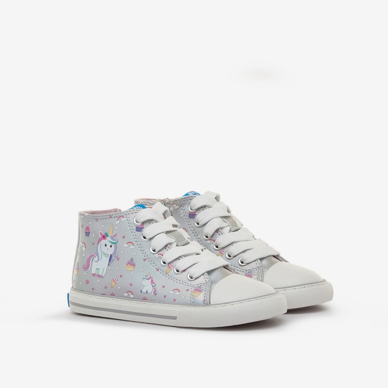 BOTA SNEAKERS PLATA