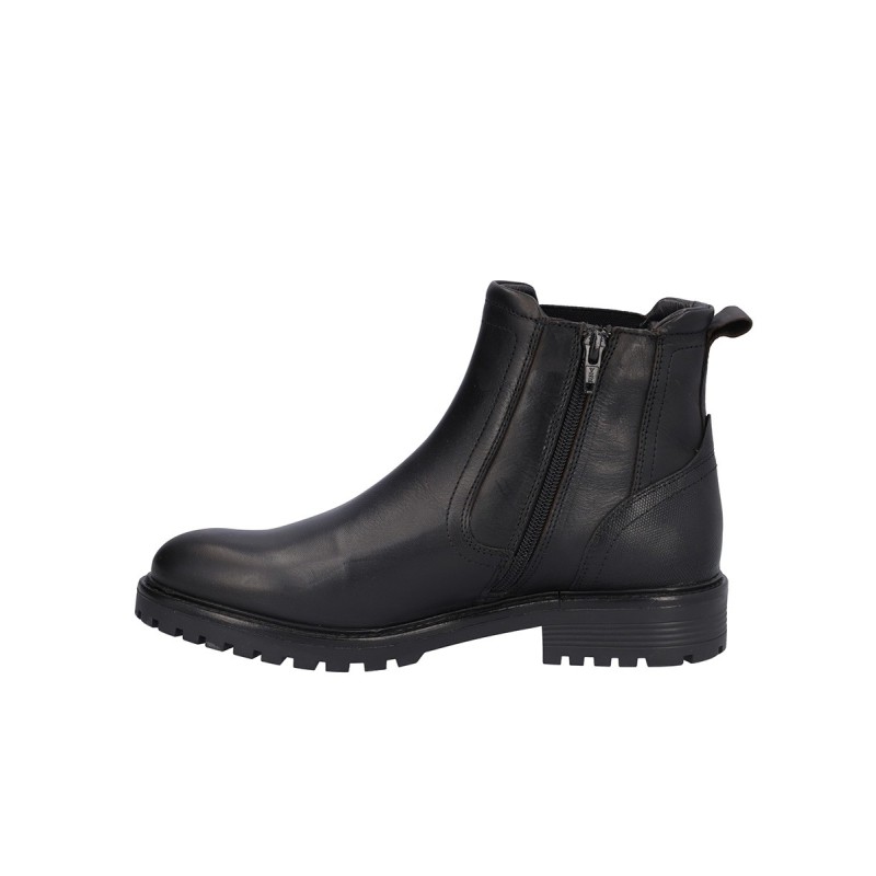 BOTIN ELASTICO LATERAL PIEL NEGRO