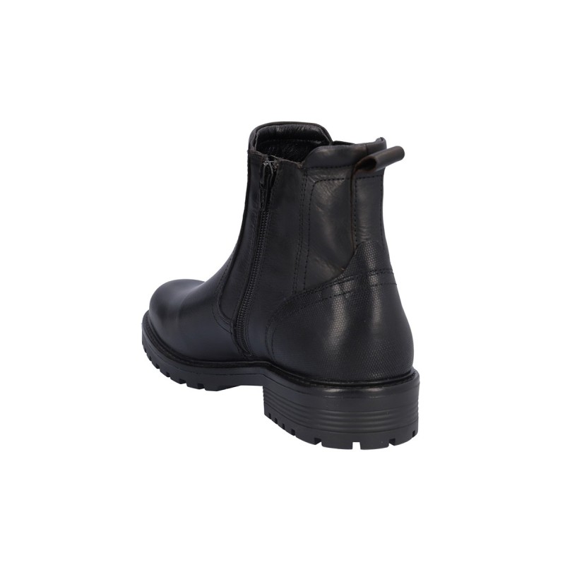 BOTIN ELASTICO LATERAL PIEL NEGRO