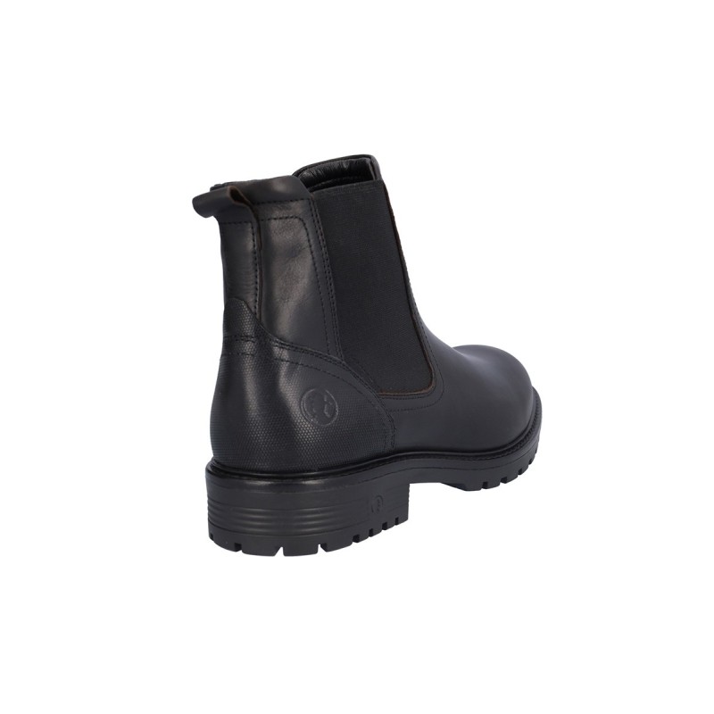 BOTIN ELASTICO LATERAL PIEL NEGRO