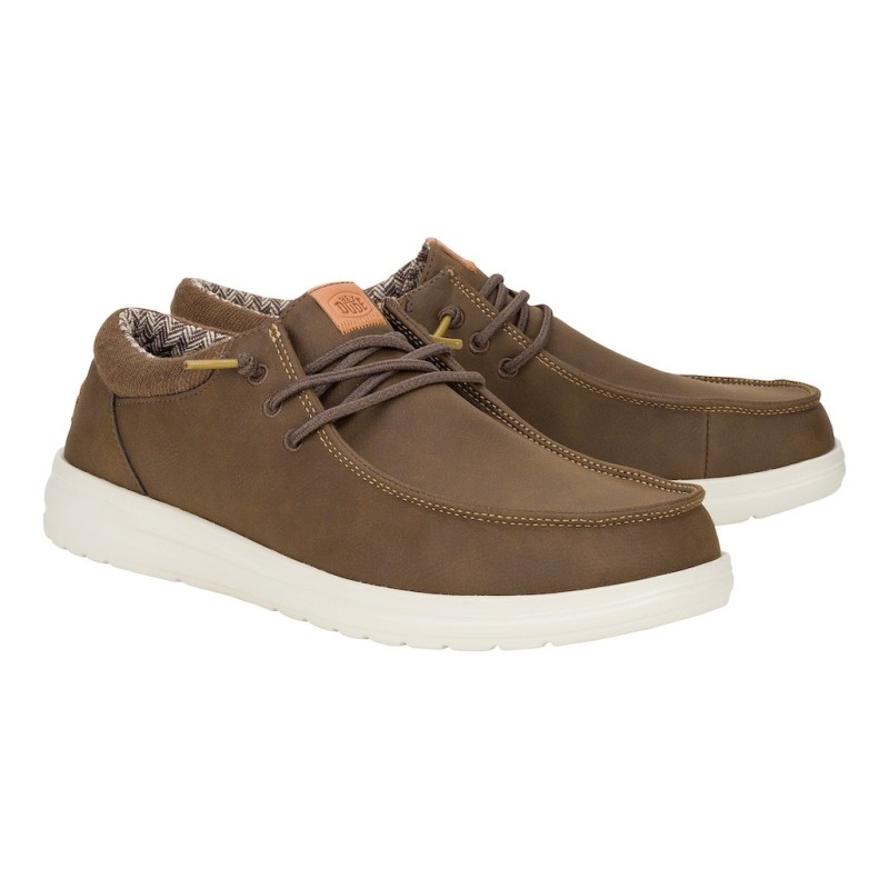 ZAPATO CORDON ELASTICO BROWN