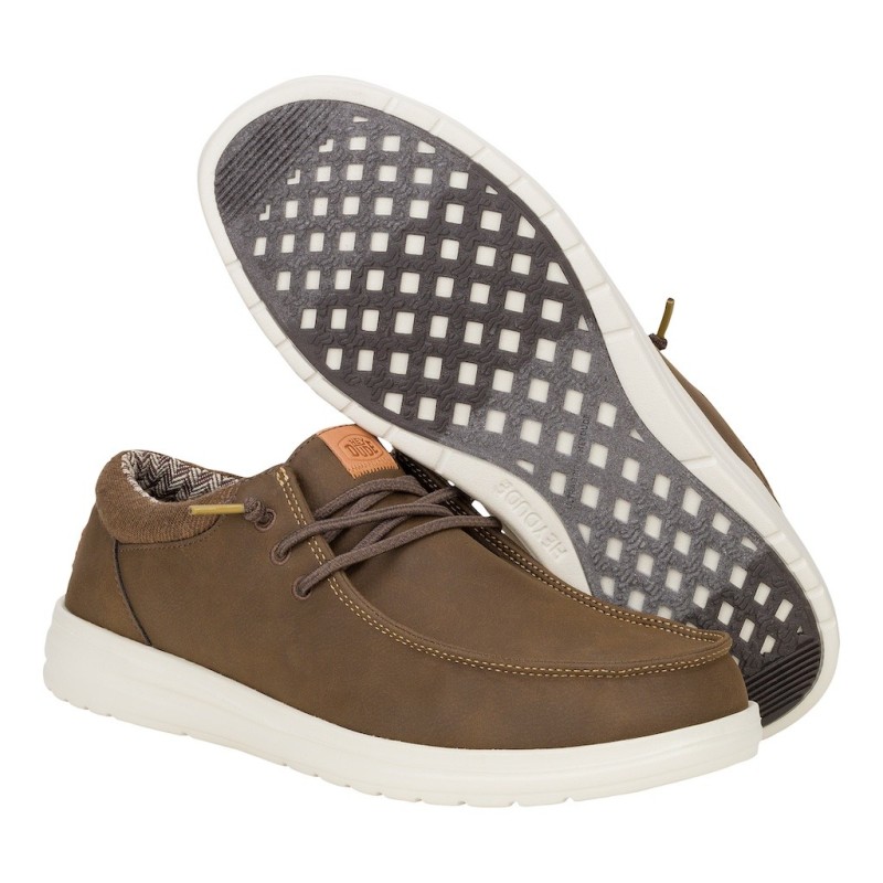 ZAPATO CORDON ELASTICO BROWN