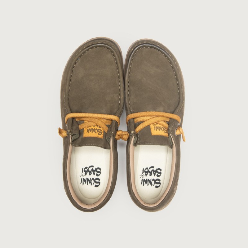 ZAPATO CON ELASTICO KAKI