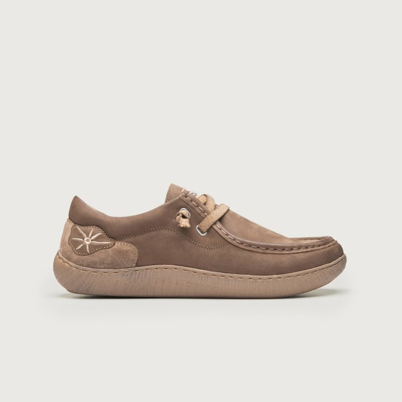 ZAPATO CON ELASTICO TAUPE