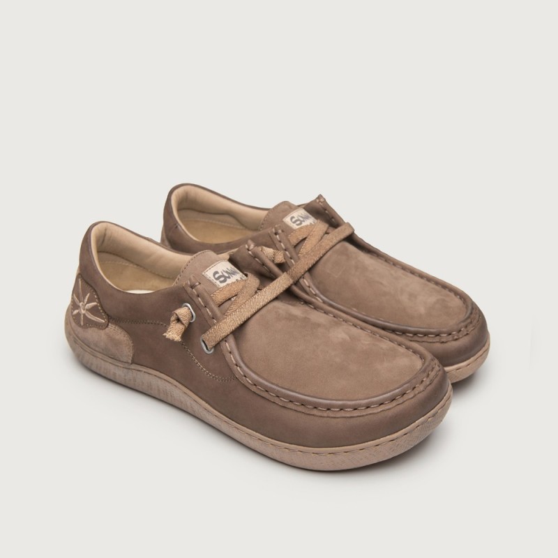 ZAPATO CON ELASTICO TAUPE