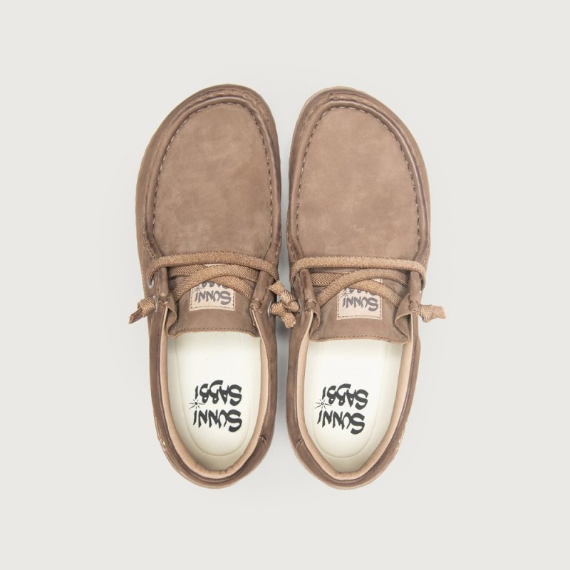 ZAPATO CON ELASTICO TAUPE