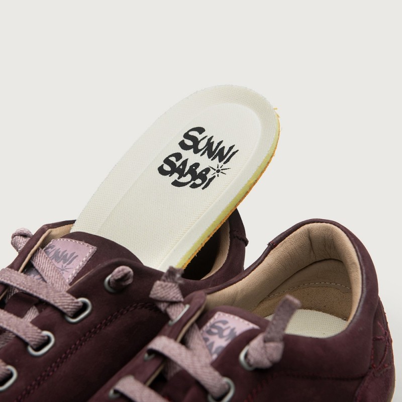 ZAPATO CORDON ELASTICO BURDEOS