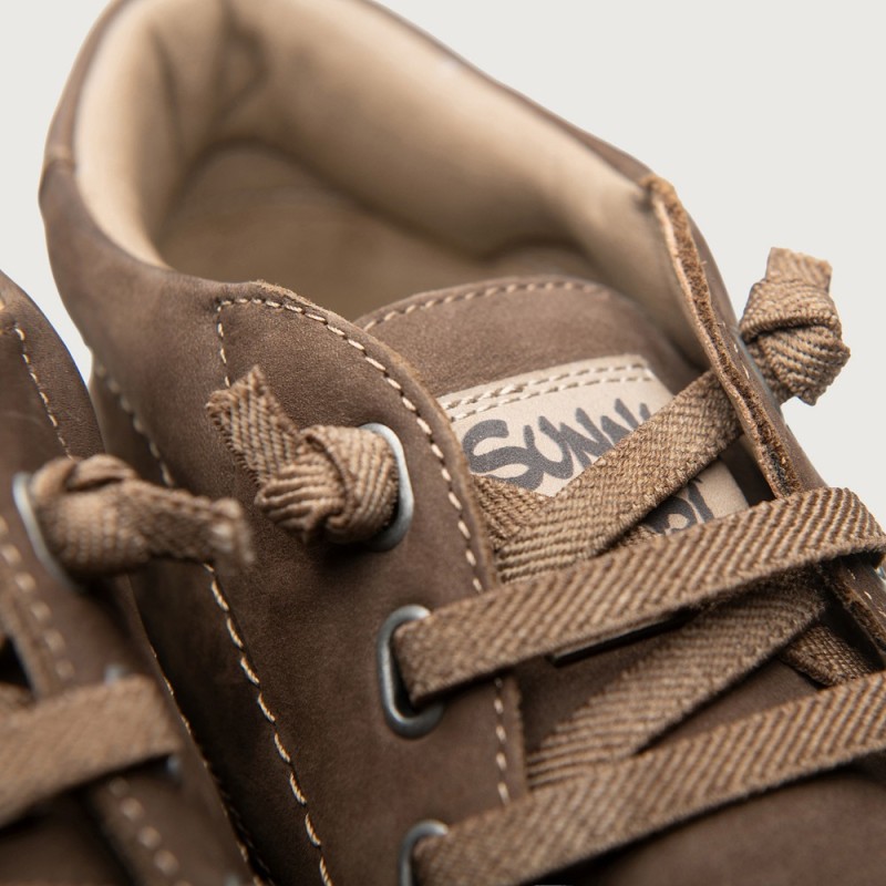 BOTINA CORDON ELASTICO TAUPE