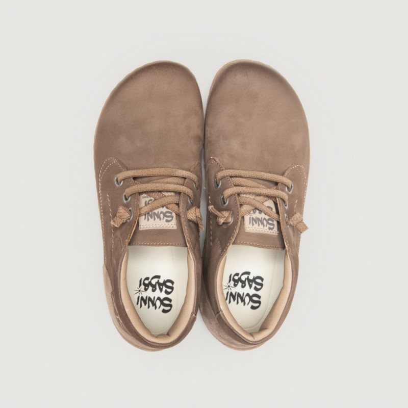 BOTINA CORDON ELASTICO TAUPE