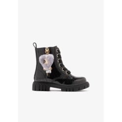 MILITAR BOOTS CHARM PLUSH BLACK