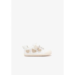 SNEAKERS GLITTER BAREFOOT BEIG