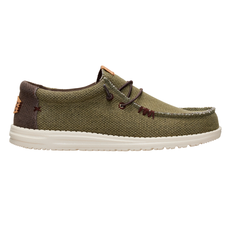 ZAPATO CORDON ELASTICO OLIVE/BROWN