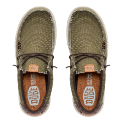 ZAPATO CORDON ELASTICO OLIVE/BROWN