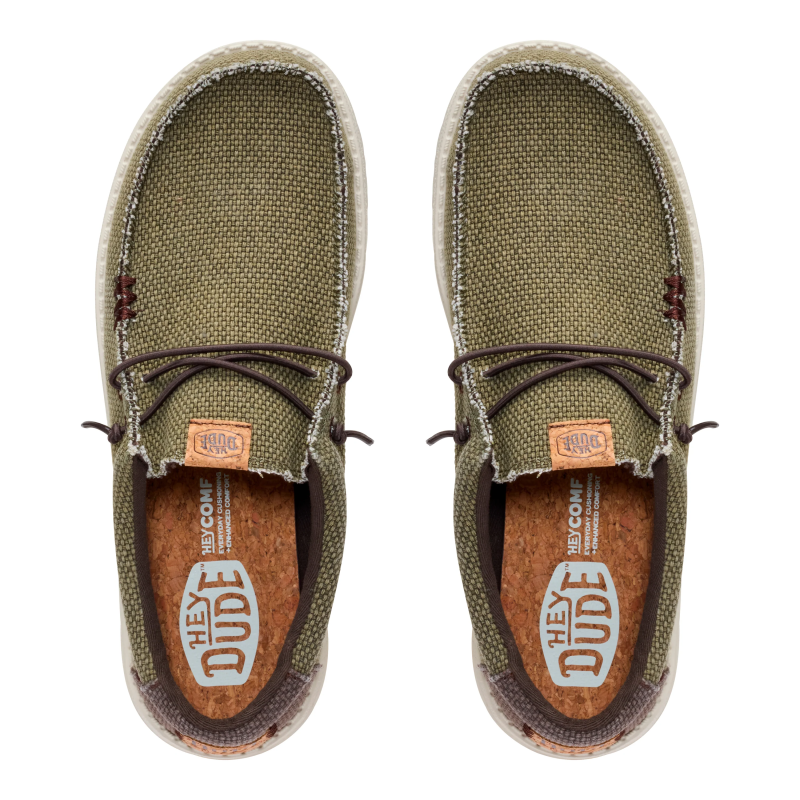 ZAPATO CORDON ELASTICO OLIVE/BROWN