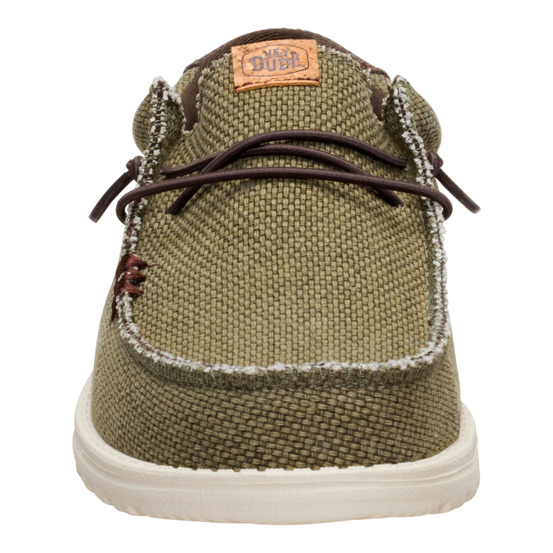 ZAPATO CORDON ELASTICO OLIVE/BROWN