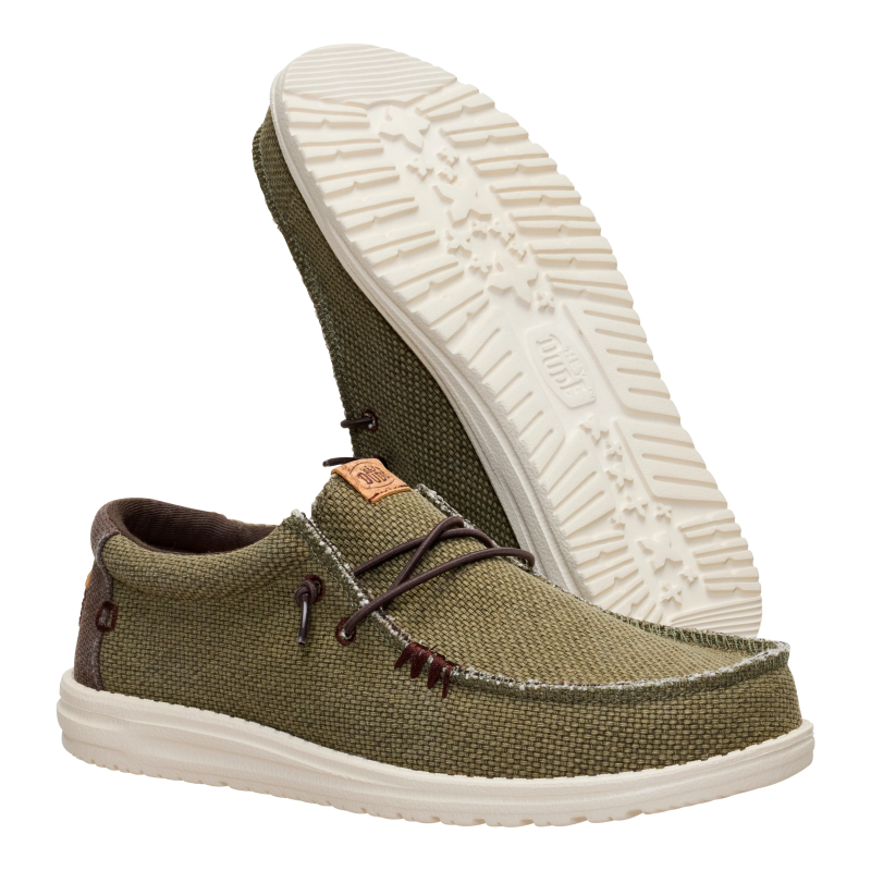 ZAPATO CORDON ELASTICO OLIVE/BROWN