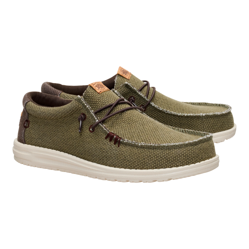 ZAPATO CORDON ELASTICO OLIVE/BROWN