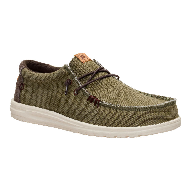 ZAPATO CORDON ELASTICO OLIVE/BROWN