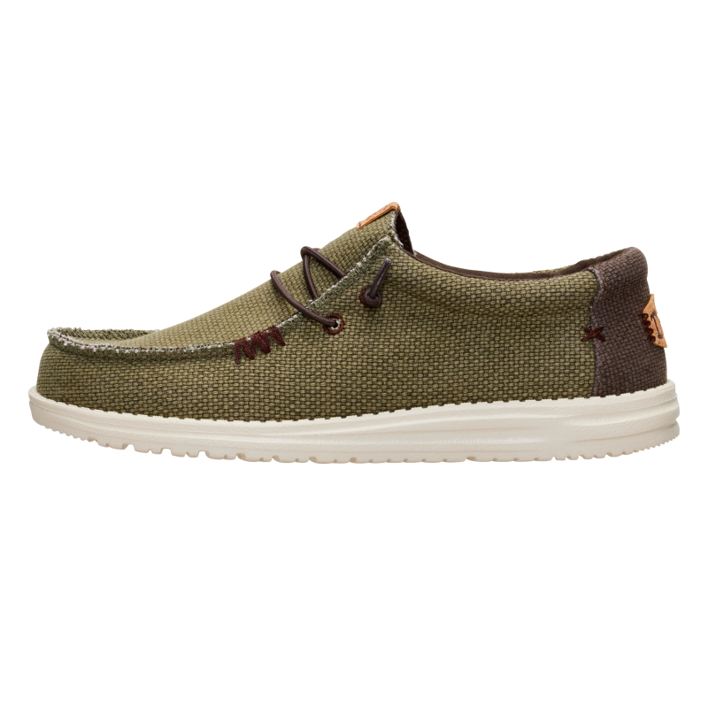 ZAPATO CORDON ELASTICO OLIVE/BROWN