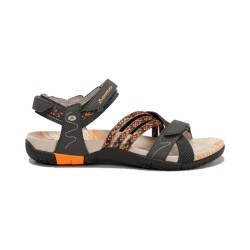 SANDALIA TIRAS MARRON