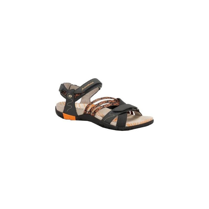 SANDALIA TIRAS MARRON
