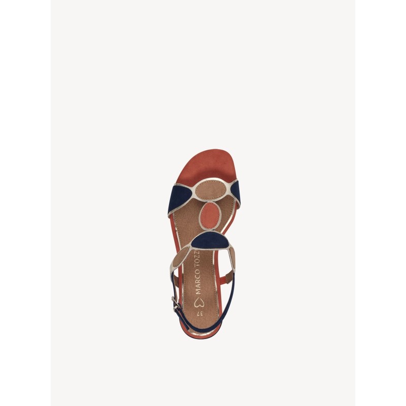 SANDALIA CIRCULOS COMBI NAVY