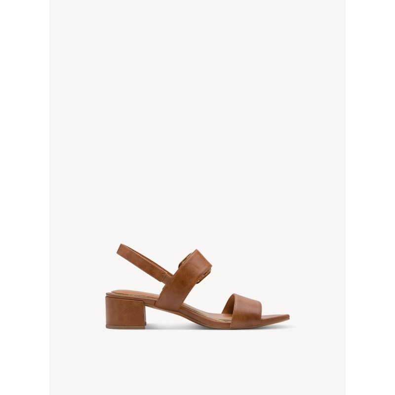 SANDALIA DOS BANDAS HEBILLA CUERO