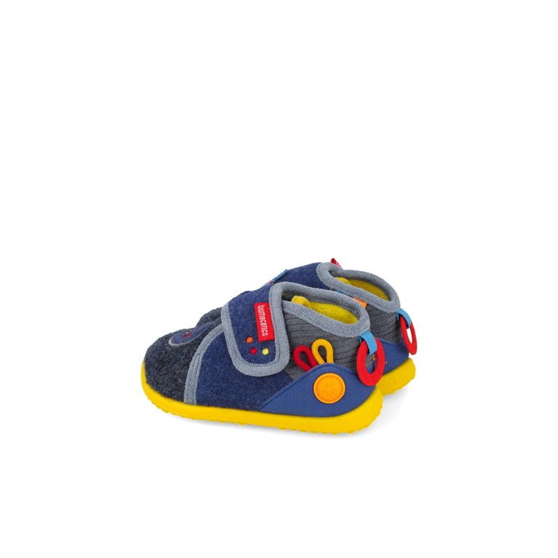 ZAPATILLA CASA AZUL