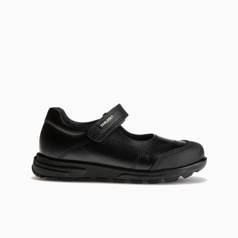 MERCEDES COLEGIAL VELCRO NEGRO