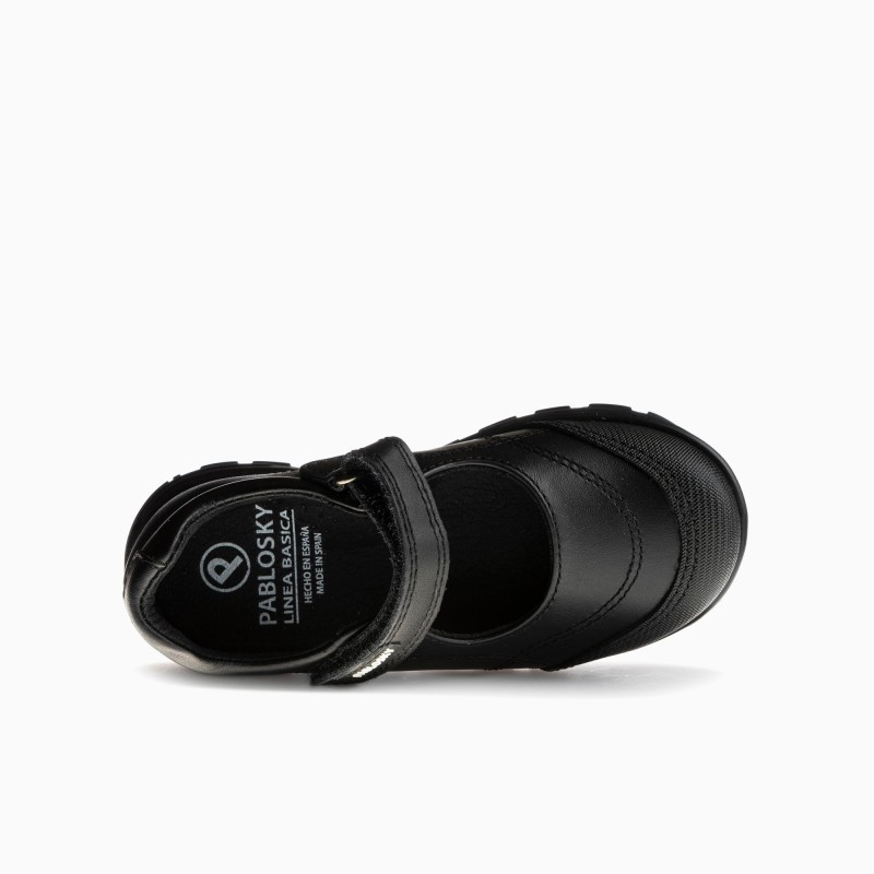 MERCEDES COLEGIAL VELCRO NEGRO